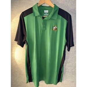 Box Seat Clothing Co Mens Oregon Ducks Polo, Size Large, Green/black